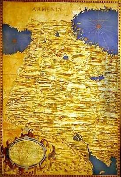 Map of Armenia Oil Painting - Stefano Bonsignori