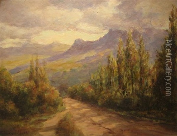 Morning At Hout Bay Oil Painting - Edward Clark Churchill Mace
