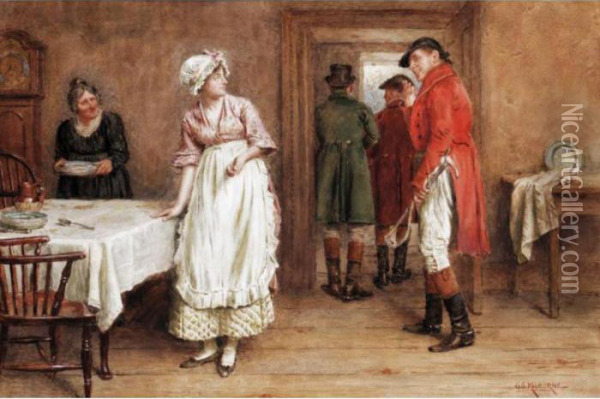 The Parting Guest Oil Painting - George Goodwin Kilburne