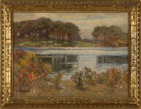 House On The Centerville River Oil Painting - Edmund Henry Garrett