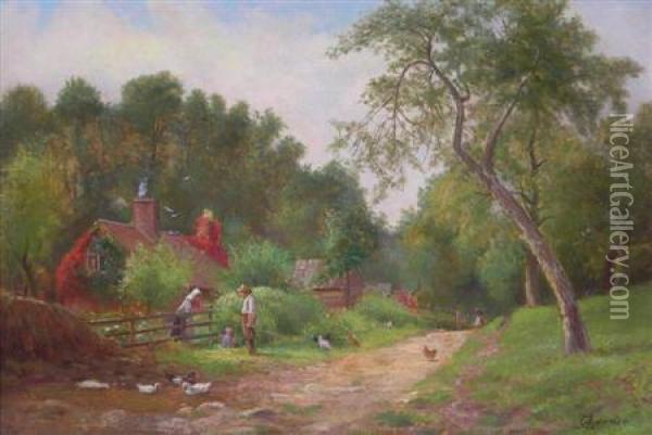 Arley-on-severn Oil Painting - Alfred Banner