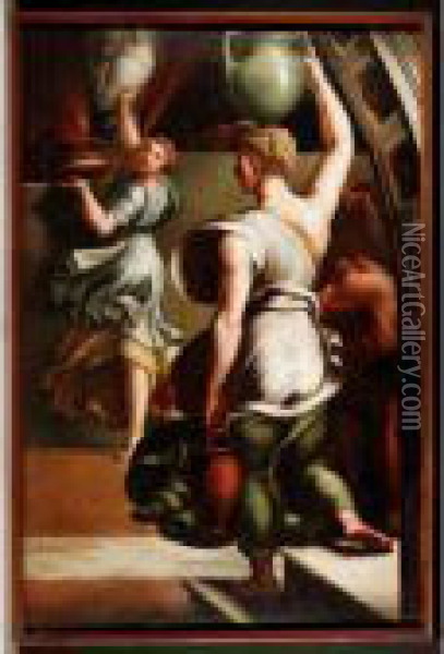 The Fire In The Borgo Oil Painting - Raphael (Raffaello Sanzio of Urbino)