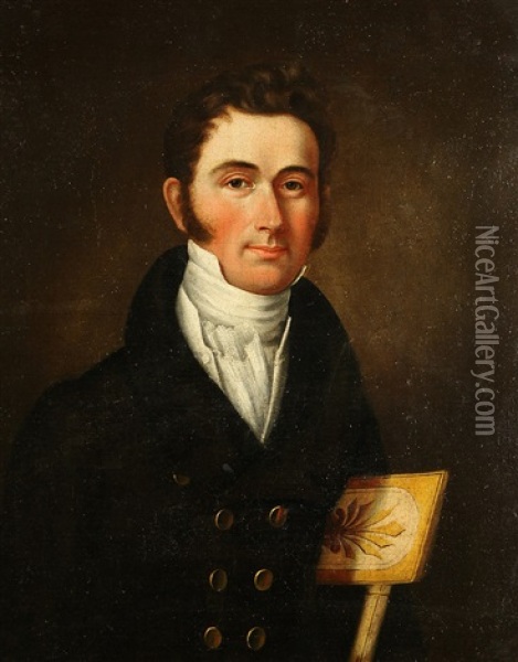 Portrait Of A Man Oil Painting - George Esten Cooke