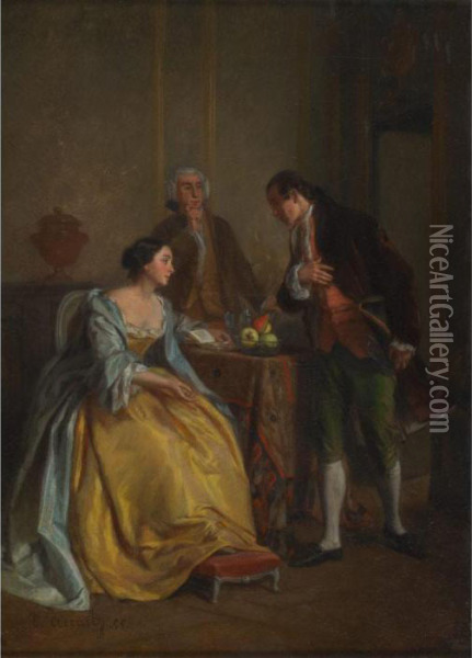 The Recital Oil Painting - Eugene Accard