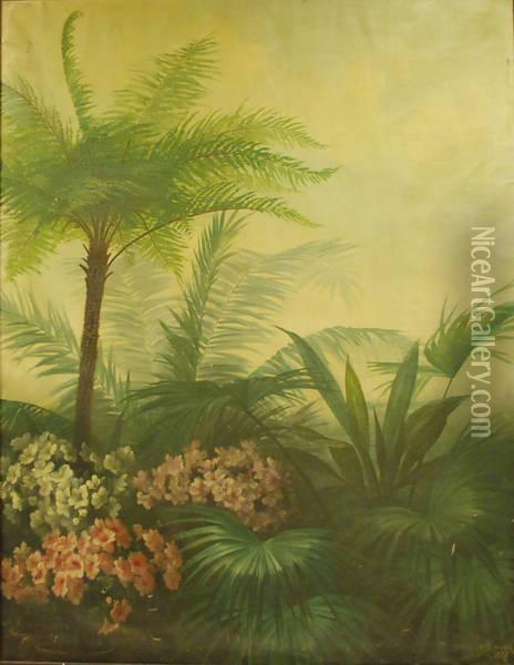 Jardin Tropical Oil Painting - Jean Capeinick