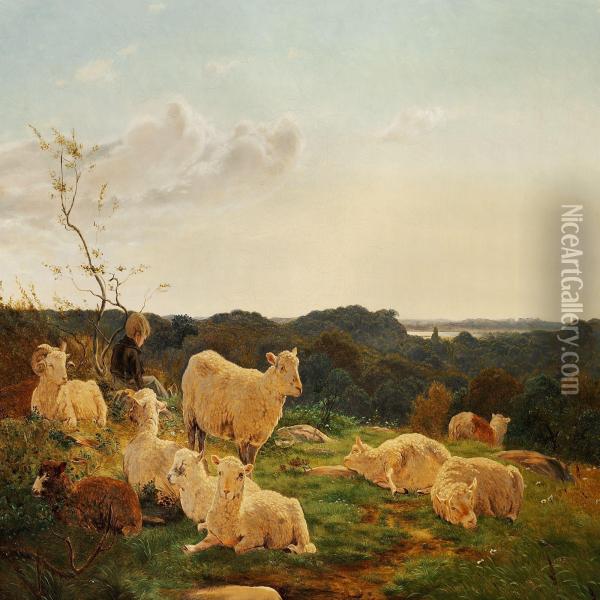 The Shepherd Boy Oil Painting - Carlos Dalgas