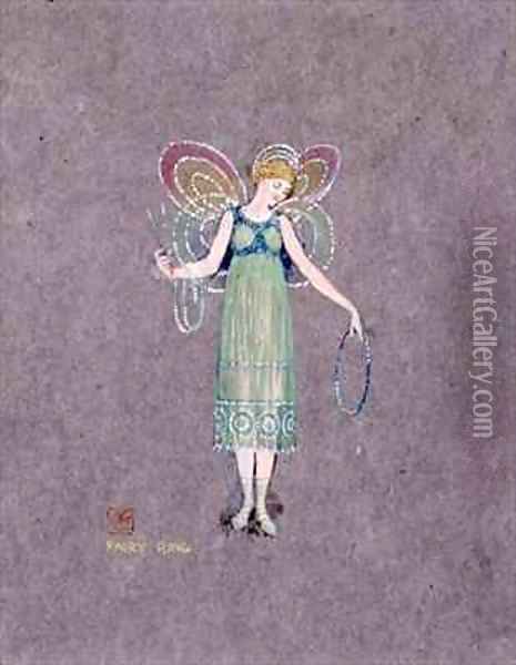 Fairy Ring from The Snowman Oil Painting - Walter Crane