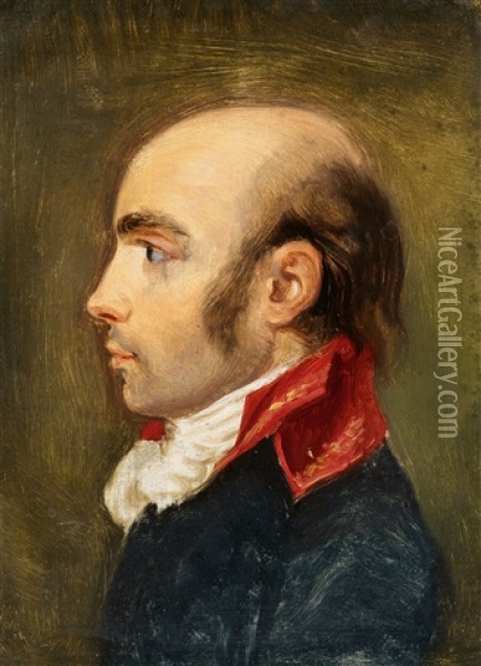 Portrat General Maurus Meyer De Schauensee Im Profil Oil Painting - Andrea Appiani