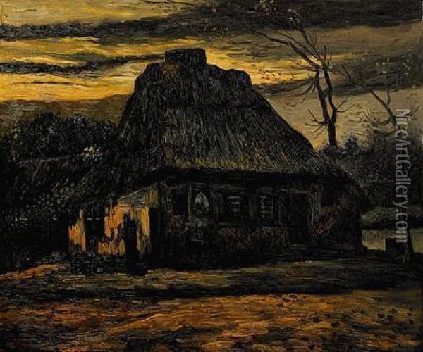 The Cottage Oil Painting - Vincent Van Gogh