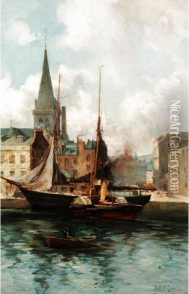 Harbour View Oil Painting - Joseph Milner