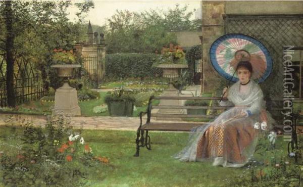 In The Pleasaunce Oil Painting - John Atkinson Grimshaw