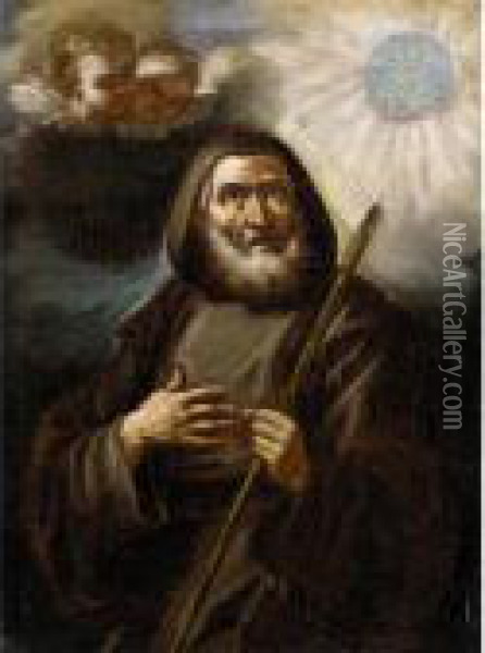 Saint Francis Di Paola Oil Painting - Francesco de Mura