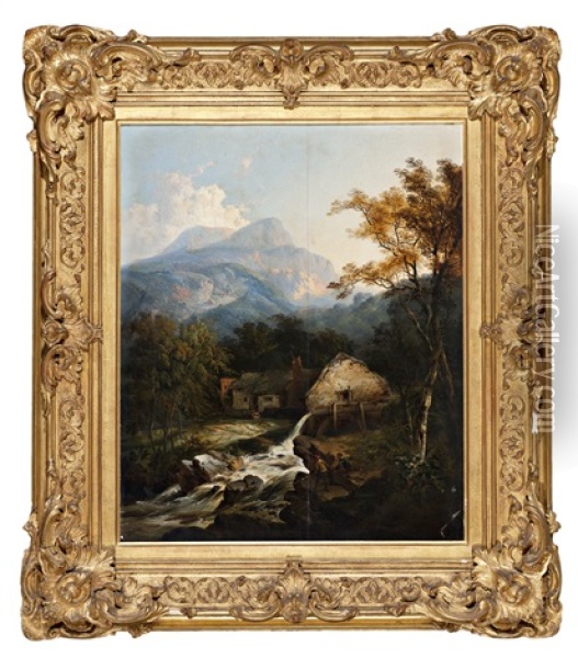 Paisaje De Alta Montana Oil Painting - John Berney Ladbrooke