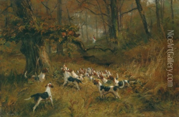 Die Fuchsjagd Oil Painting - Thomas Blinks