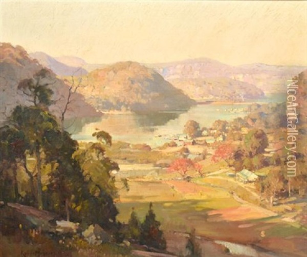 Afternoon Hawkesbury River Oil Painting - Robert Johnson