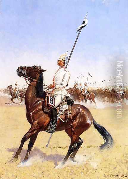 Cuirassiers Oil Painting - Frederic Remington