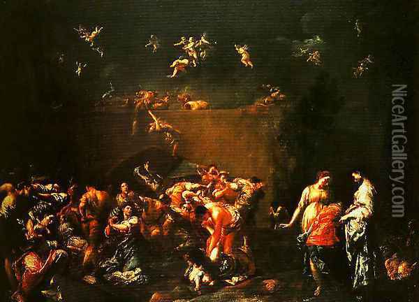 The Massacre of the Innocents Oil Painting - Giuseppe Maria Crespi