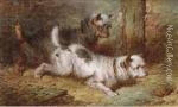 Terriers Ratting Oil Painting - Paul Jones