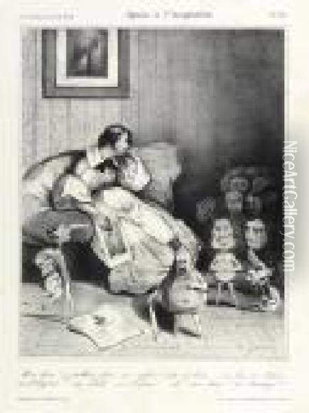 Chimere De L'imagination Oil Painting - Honore Daumier