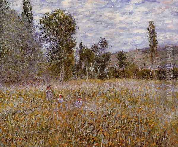 A Meadow Oil Painting - Claude Oscar Monet