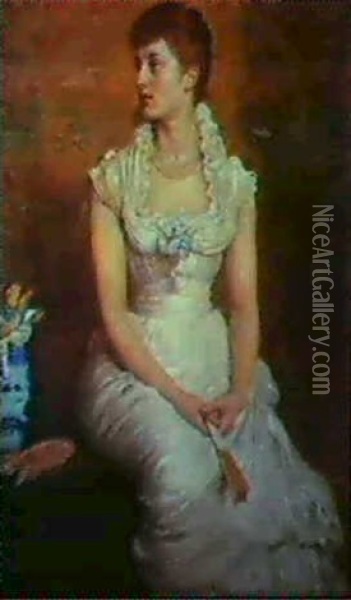 Lady Campbell (nina Lehmann) Oil Painting - John Everett Millais