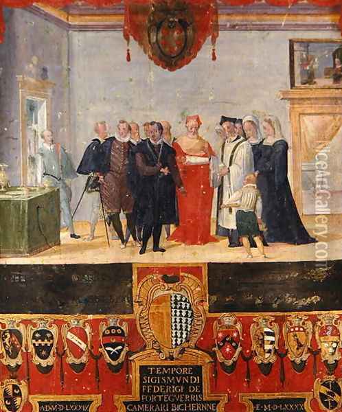 Baptism of Cosimo II de Medici 1589 Oil Painting - Ventura Salimbeni