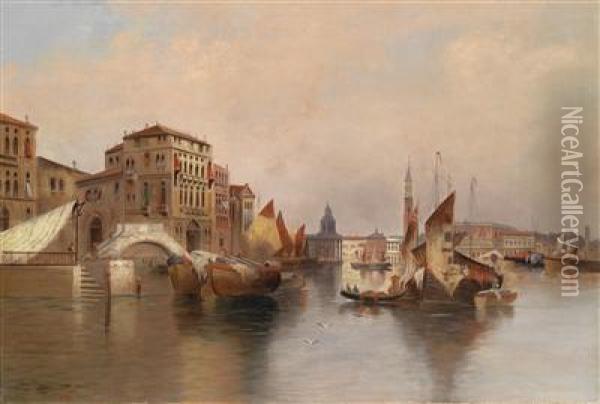 Venetian Scene Oil Painting - Karl Kaufmann
