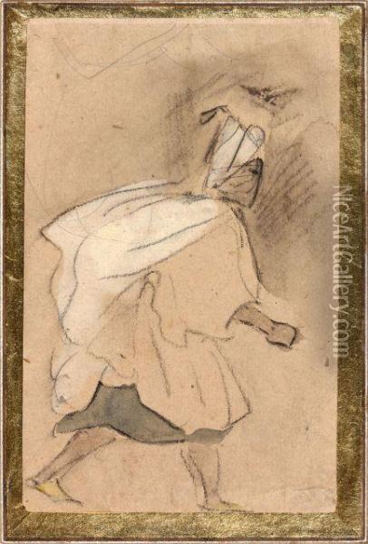 Arabe Marchand Oil Painting - Eugene Delacroix