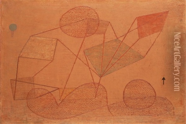 Sollte Steigen Oil Painting - Paul Klee