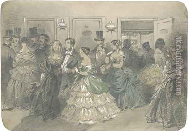 The Swedish Opera 1850 Oil Painting - Egron Sellif Lundgren