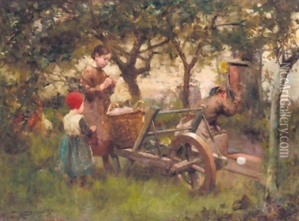 In The Orchard Oil Painting - Robert McGregor