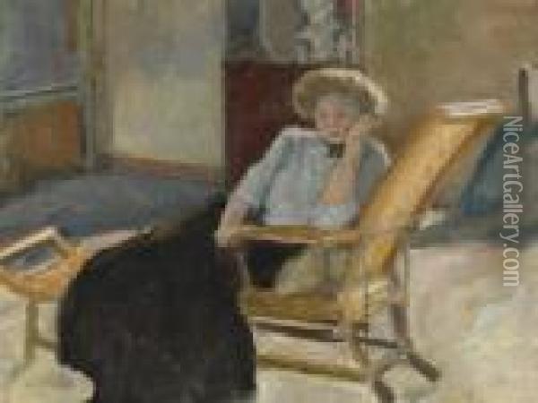 Femme Assise Oil Painting - Pierre Bonnard