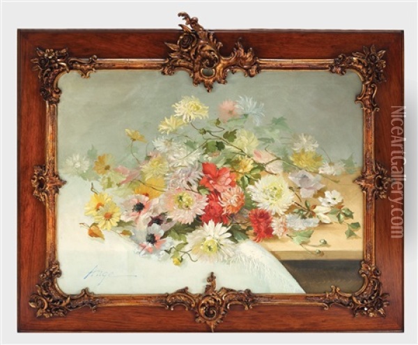 Flori De Primavara Oil Painting - Nicolae Angelescu