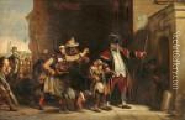 The Parish Beadle Oil Painting - Sir David Wilkie