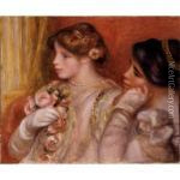 Dans La Loge (jeunes Filles Au Theatre) Oil Painting - Pierre Auguste Renoir