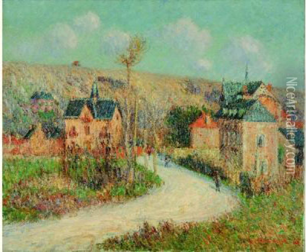  La Route De Dieppe, 1904  Oil Painting - Gustave Loiseau