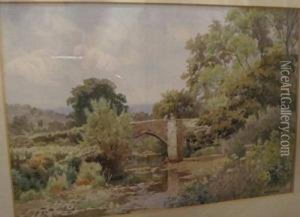 Devon Bridge Oil Painting - William Sidney Morrish