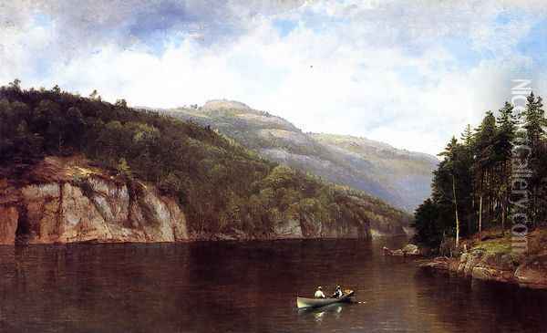 Boating on Lake George Oil Painting - David Johnson