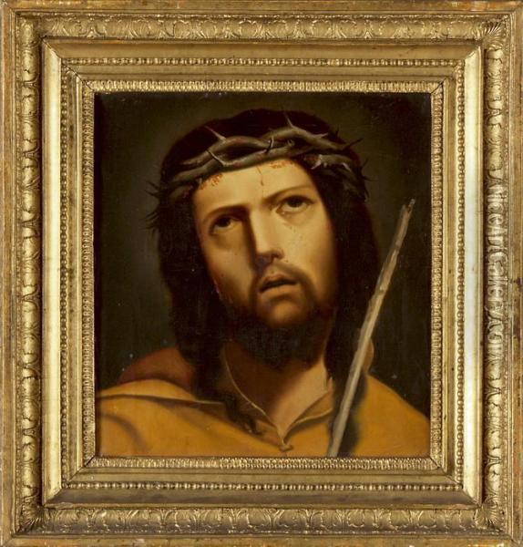 Jesus Mit Der Dornenkrone Oil Painting - Johann Georg Fischer