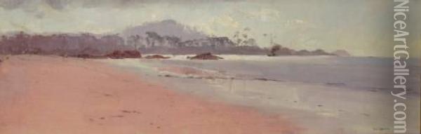 Ulverstone Beach Oil Painting - Tom Roberts