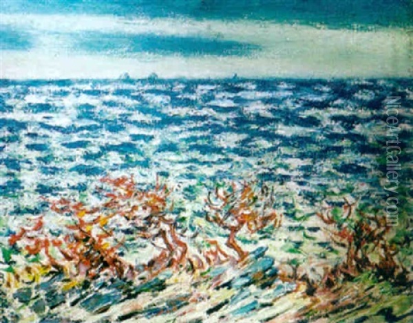 La Mer - Symphonie De La Mer Oil Painting - Alcide-Marie le Beau