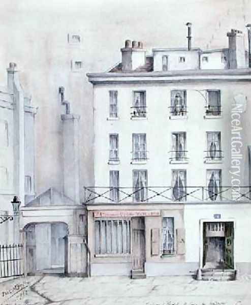 View of the House of Jacques Rene Hebert 1757-94 1910 Oil Painting - Paul Monnin
