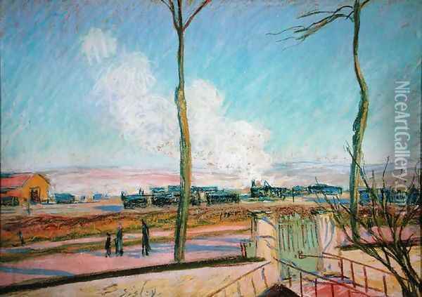 The Goods Station Oil Painting - Alfred Sisley