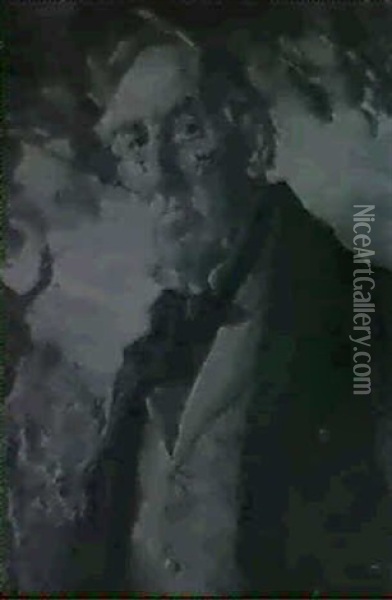 Brustbild Eines Alten Mannes In Grossburgerlicher Kleidung Oil Painting - Hans Best