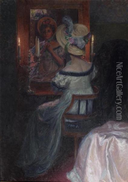 Ida Kupelwieser. 1910. Oil Painting - Maximilian, Max Lenz