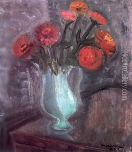 Flowers 1939 Oil Painting - Karl Briullov