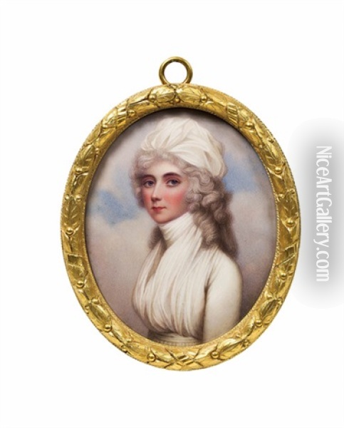Portratminiatur Rebecca First Lady Of Northwick Oil Painting - Andrew Plimer