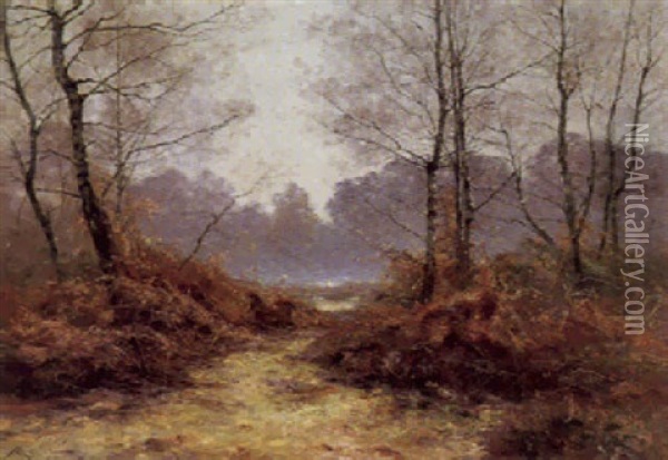 Herbstliche Flusslandschaft Oil Painting - Albert Gabriel Rigolot