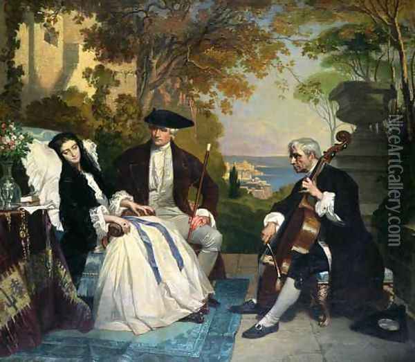 The Convalescent Oil Painting - Jean Jalabert