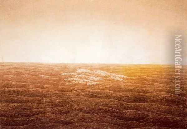 Sunrise over the Sea Oil Painting - Caspar David Friedrich